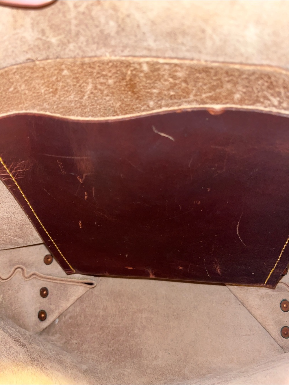 Autumn harvest Brown Leather Tote Bag from KMM and co - Picture 7 of 17